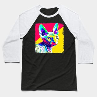 Sphynx Pop Art - Cat Lover Gift Baseball T-Shirt